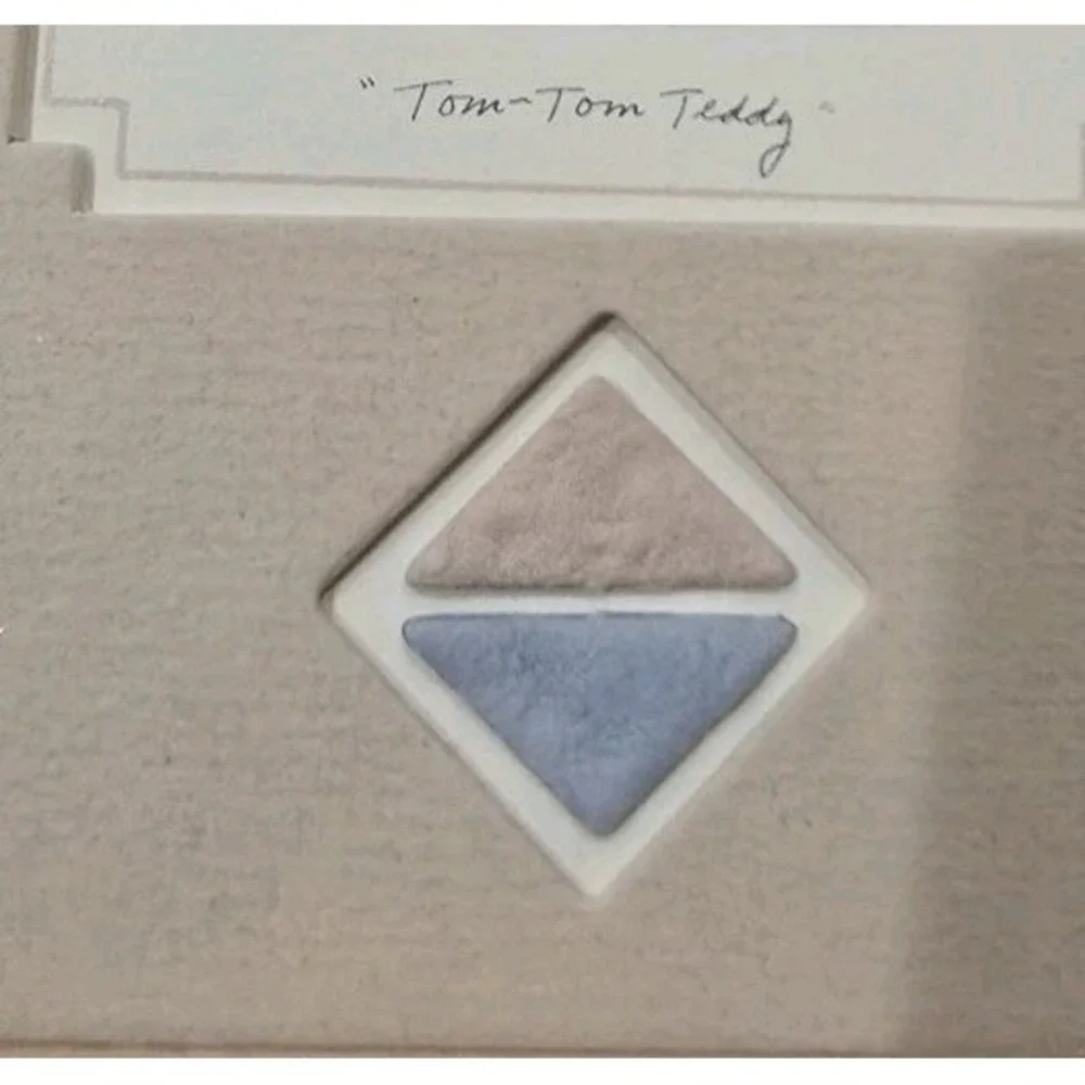 Y2K FIGI Graphics Teddy Bear Nursery Art‎ Pastel Baby Room Decor Tom Tom Teddy